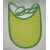 Bavette vert lime avec contour vert 