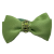 Boucle double en satin vert/milieu bijou vert 