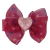 Boucle doucle rose avec des pois multicolore/milieu coeur de couleur variée 