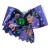 Bleu avec des motifs de père noël et des canne en bonbon 