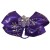 Mauve avec motifs de flocon argent 