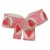 Rose avec motifs de tranches de melon d'eau 