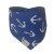 bleu avec ancres blanches/bandanas bleu 