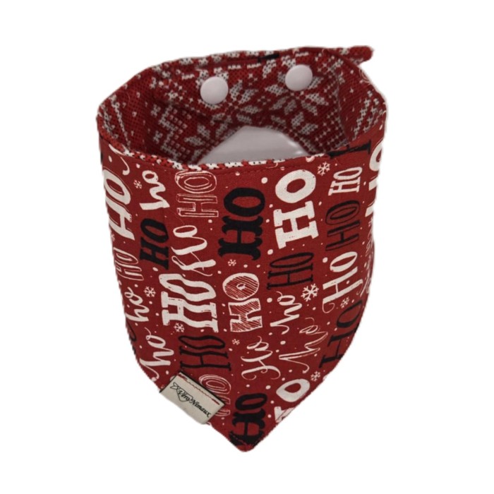 Foulard à snap réversible Noël/hiver