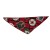 Rouge avec motifs de badges d'hiver 