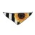 Lignes blanches et noires avec motifs de tournesols 