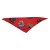 Rouge avec motifs bateau pirate 