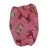 Nylon : rose avec des girafes rouges et vertes 